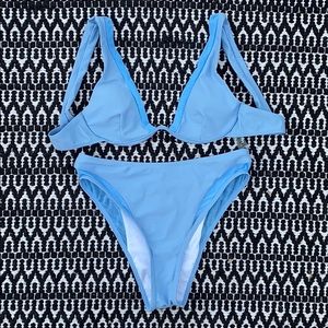 Baby blue high waisted bikini